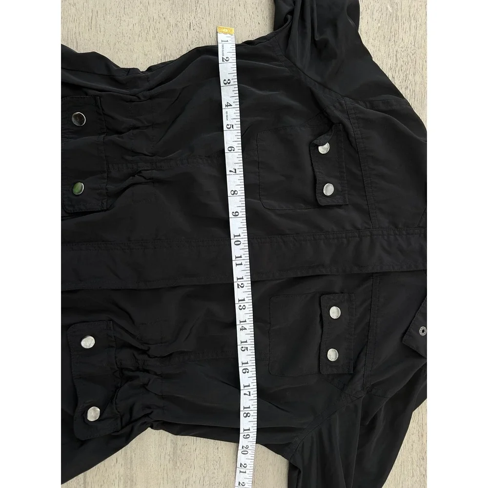 Athletic Collection by 26 International Black Utility Anorak Jacket Hooded L